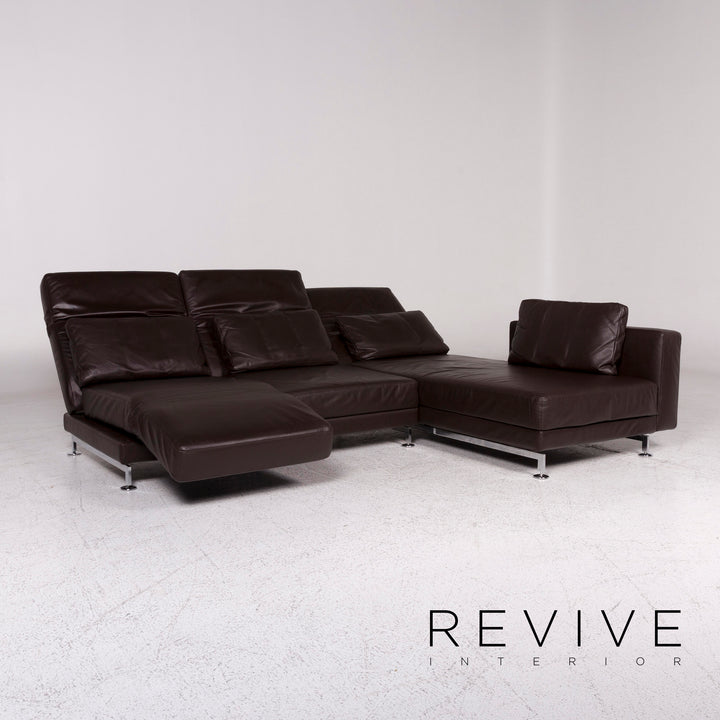 Brühl Moule Leder Sofa Braun Ecksofa inkl. Funktion #9962