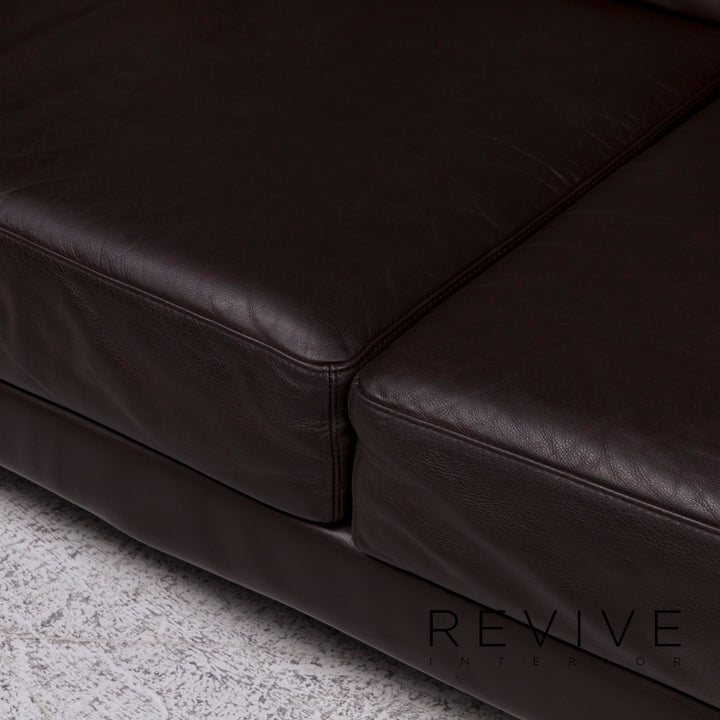 Brühl Moule Leder Sofa Braun Ecksofa inkl. Funktion #9962