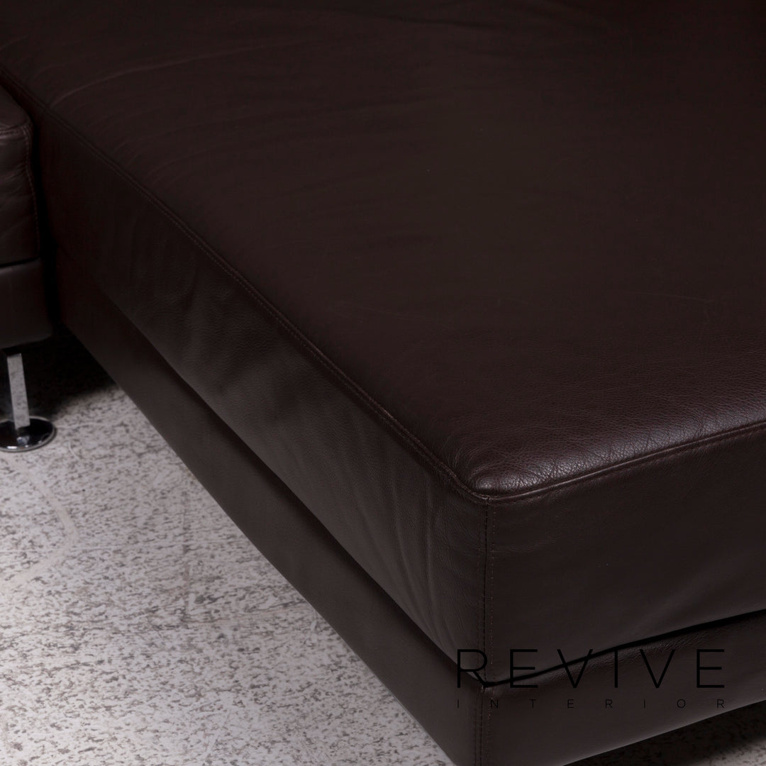 Brühl Moule Leder Sofa Braun Ecksofa inkl. Funktion #9962