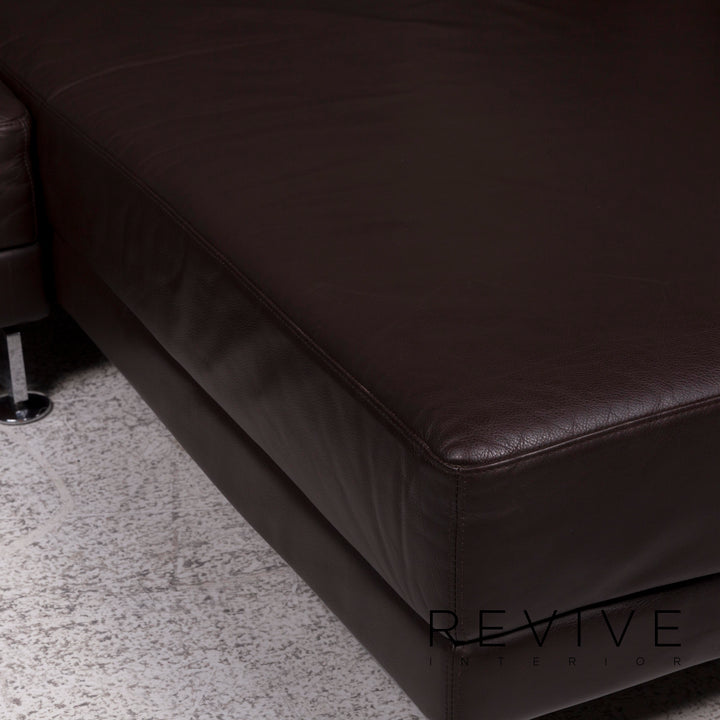 Brühl Moule Leder Sofa Braun Ecksofa inkl. Funktion #9962