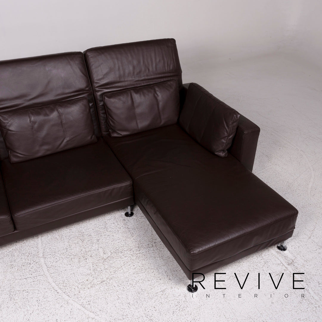 Brühl Moule Leder Sofa Braun Ecksofa inkl. Funktion #9962