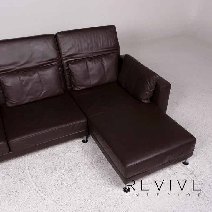 Brühl Moule Leder Sofa Braun Ecksofa inkl. Funktion #9962