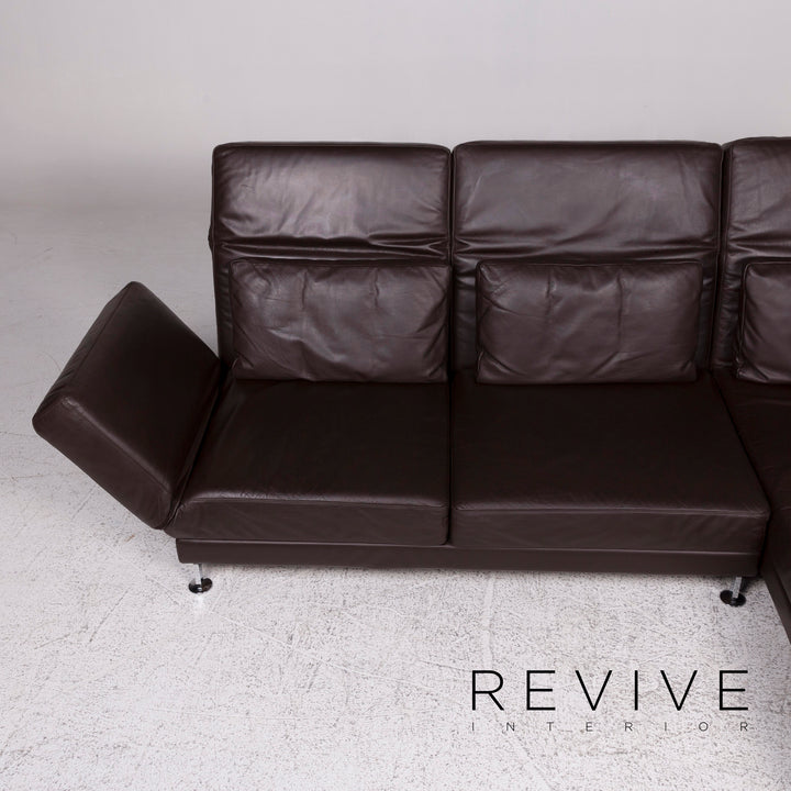 Brühl Moule Leder Sofa Braun Ecksofa inkl. Funktion #9962