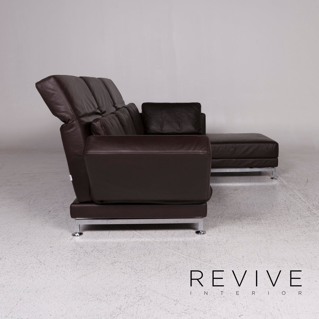 Brühl Moule Leder Sofa Braun Ecksofa inkl. Funktion #9962