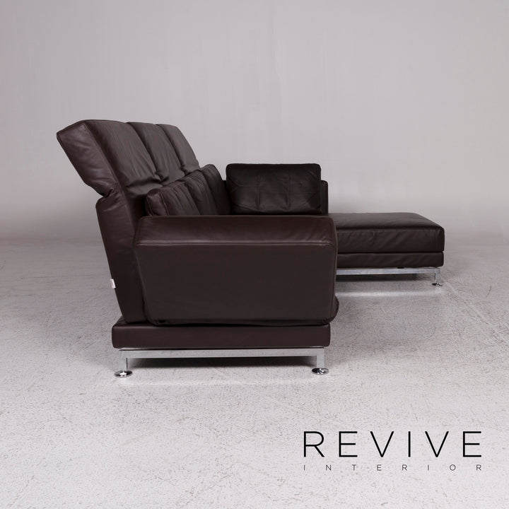 Brühl Moule Leder Sofa Braun Ecksofa inkl. Funktion #9962
