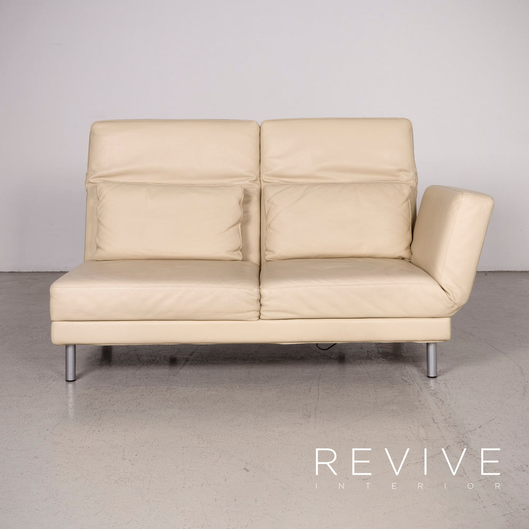 Brühl Moule Designer Leder Ecksofa Beige Echtleder Sofa Couch #7951