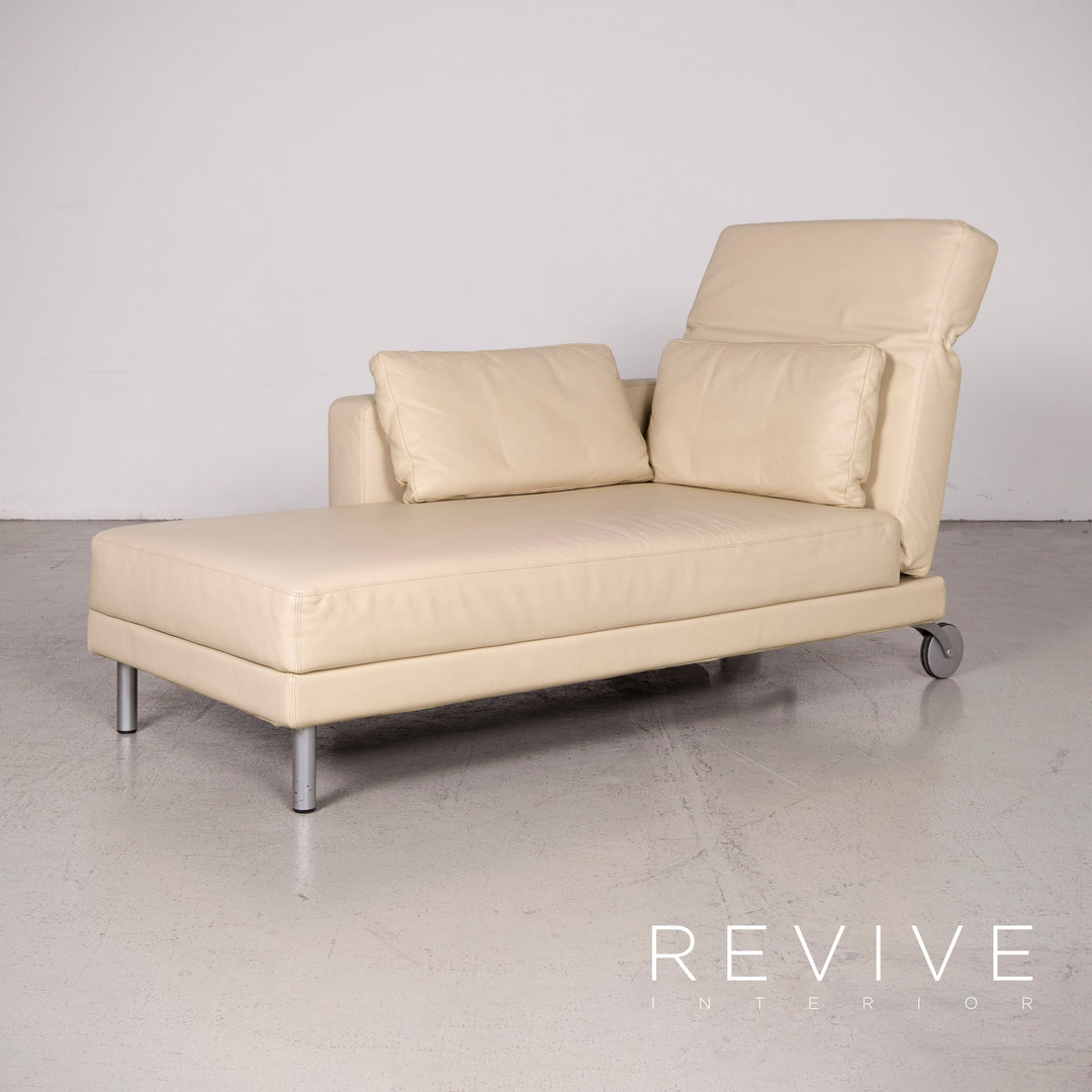 Brühl Moule Designer Leder Ecksofa Beige Echtleder Sofa Couch #7951