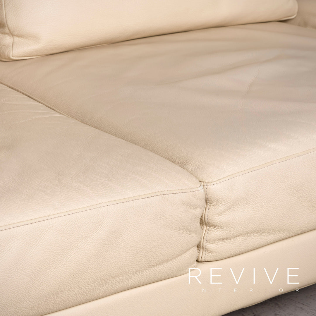 Brühl Moule Designer Leder Ecksofa Beige Echtleder Sofa Couch #7951