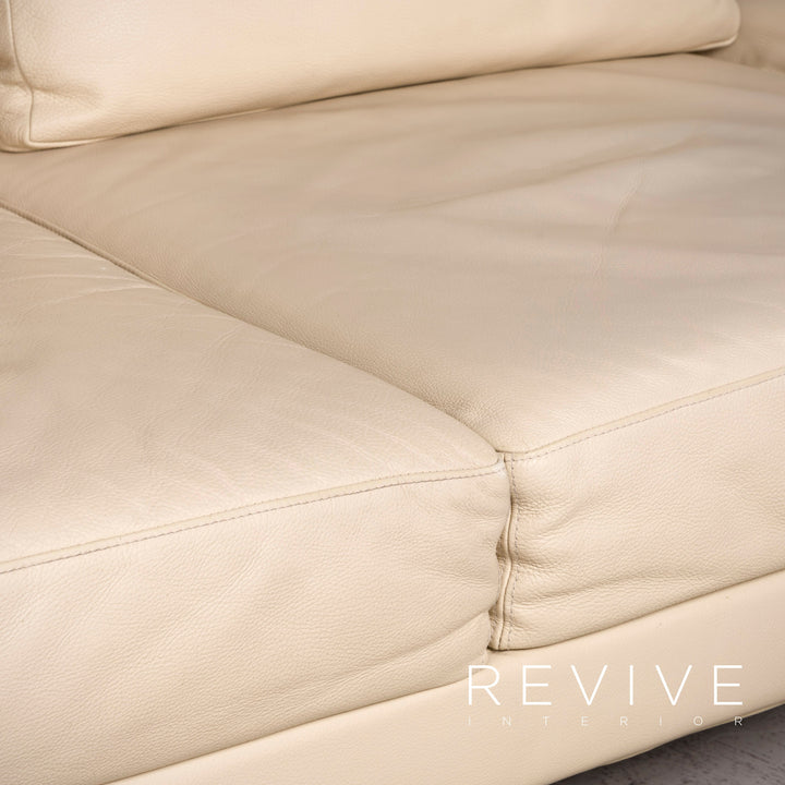 Brühl Moule Designer Leder Ecksofa Beige Echtleder Sofa Couch #7951
