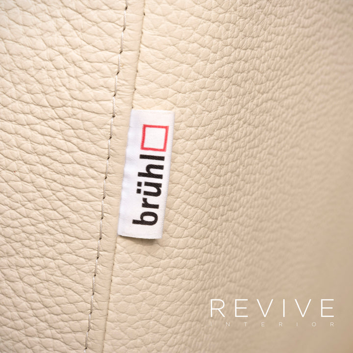 Brühl Moule Designer Leder Ecksofa Beige Echtleder Sofa Couch #7951