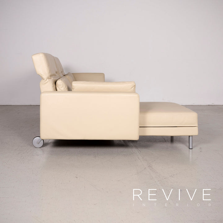 Brühl Moule Designer Leder Ecksofa Beige Echtleder Sofa Couch #7951