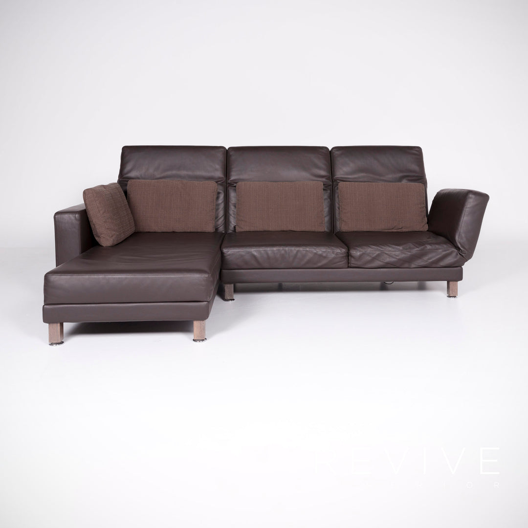 Brühl Moule Leder Ecksofa Braun Echtleder Sofa Couch Funktion #8414