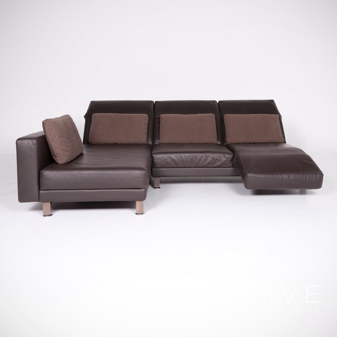 Brühl Moule Leder Ecksofa Braun Echtleder Sofa Couch Funktion #8414