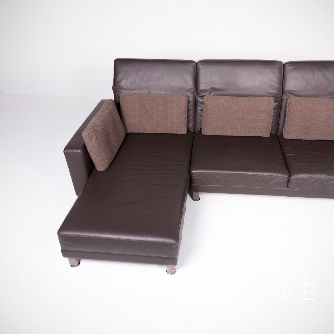 Brühl Moule Leder Ecksofa Braun Echtleder Sofa Couch Funktion #8414