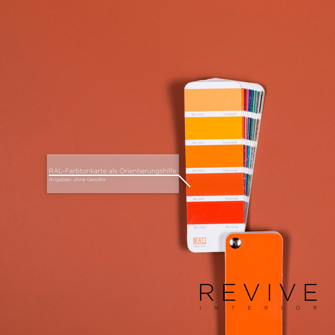 Brühl Moule Designer Leder Hocker Orange Schemel #8212