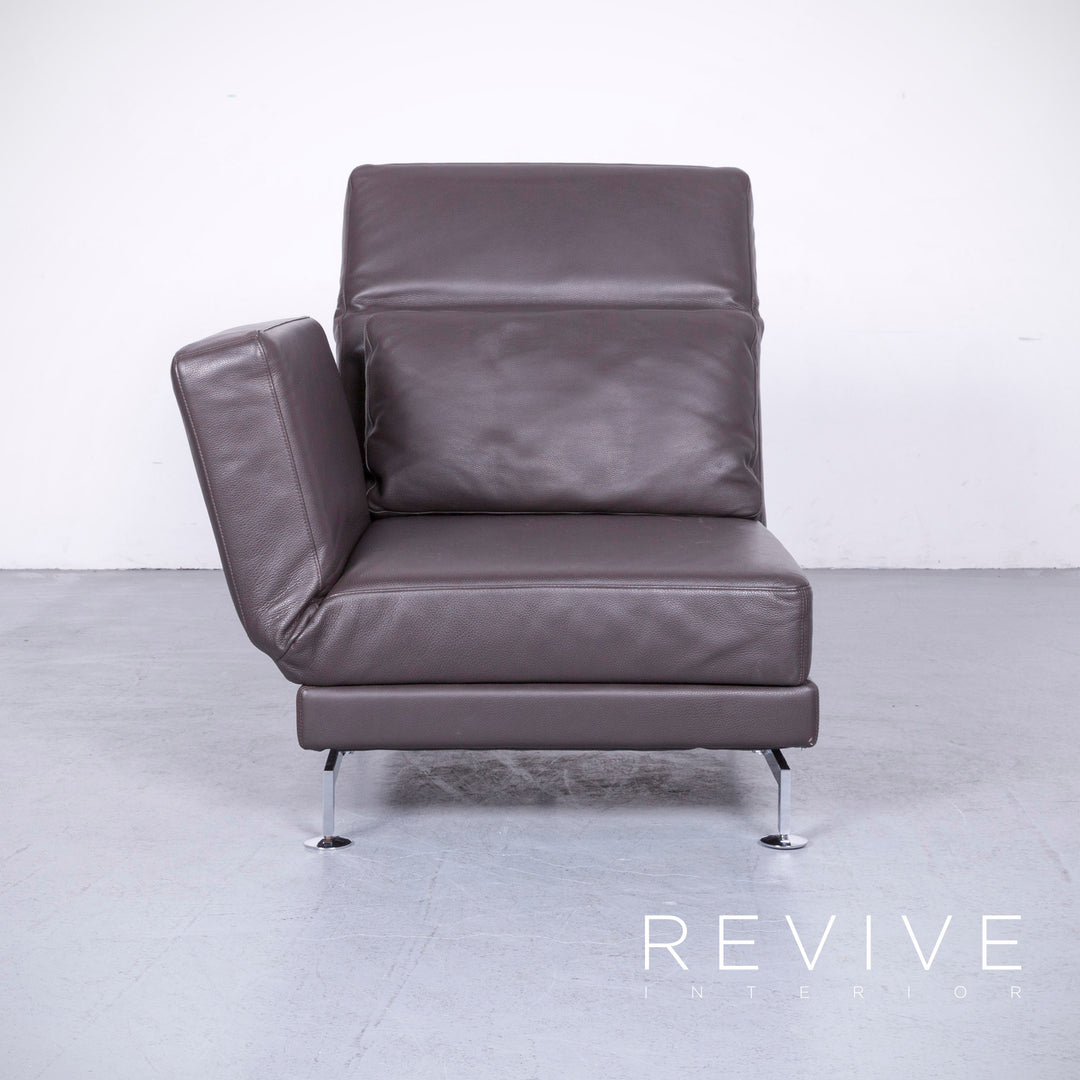 Brühl Moule Designer Leder Sessel Braun Echtleder Stuhl Liege #6554