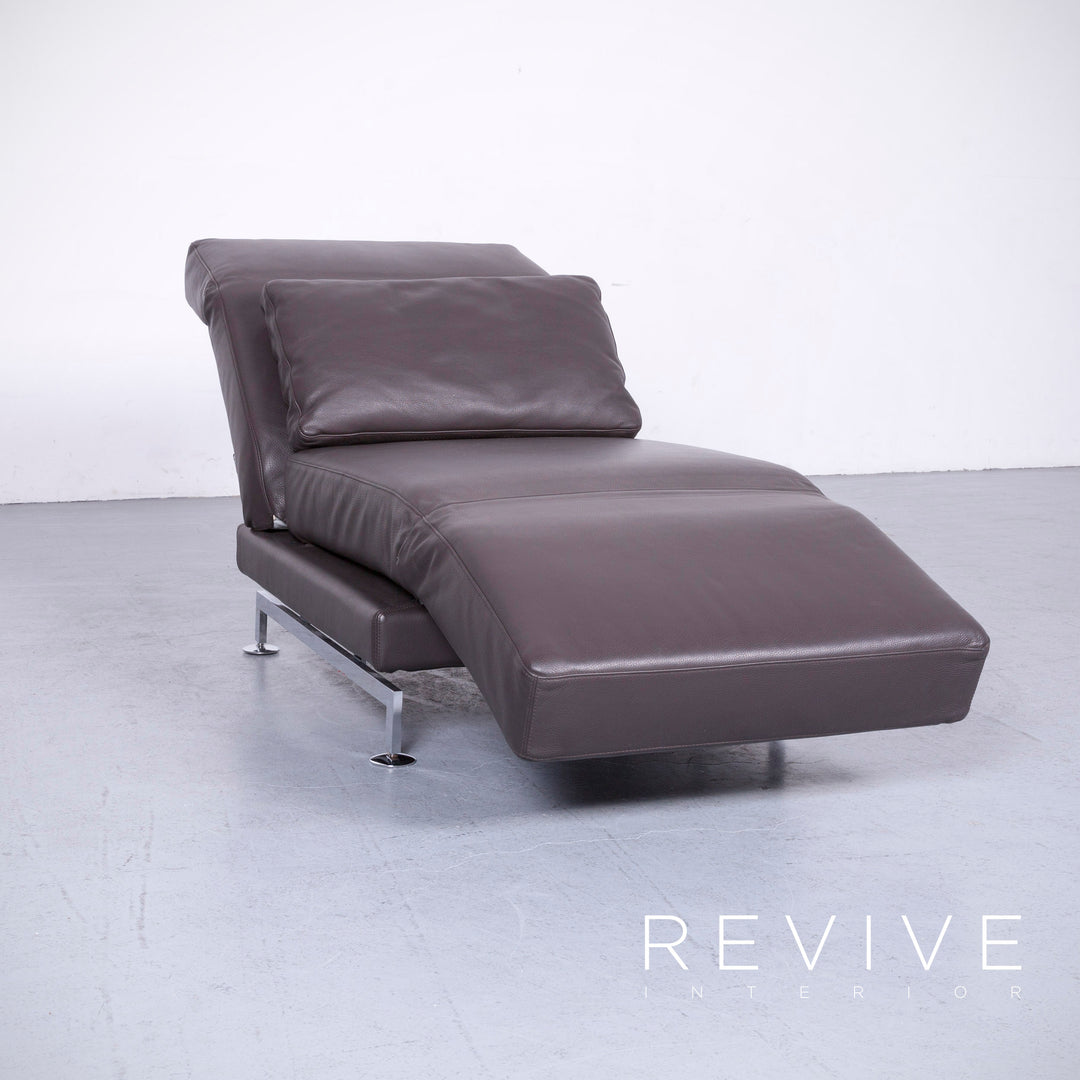 Brühl Moule Designer Leder Sessel Braun Echtleder Stuhl Liege #6554