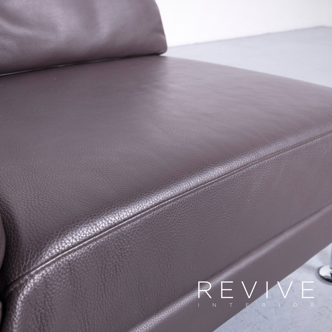 Brühl Moule Designer Leder Sessel Braun Echtleder Stuhl Liege #6554