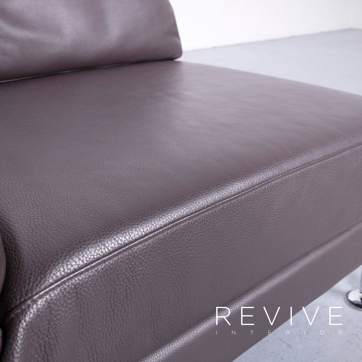 Brühl Moule Designer Leder Sessel Braun Echtleder Stuhl Liege #6554