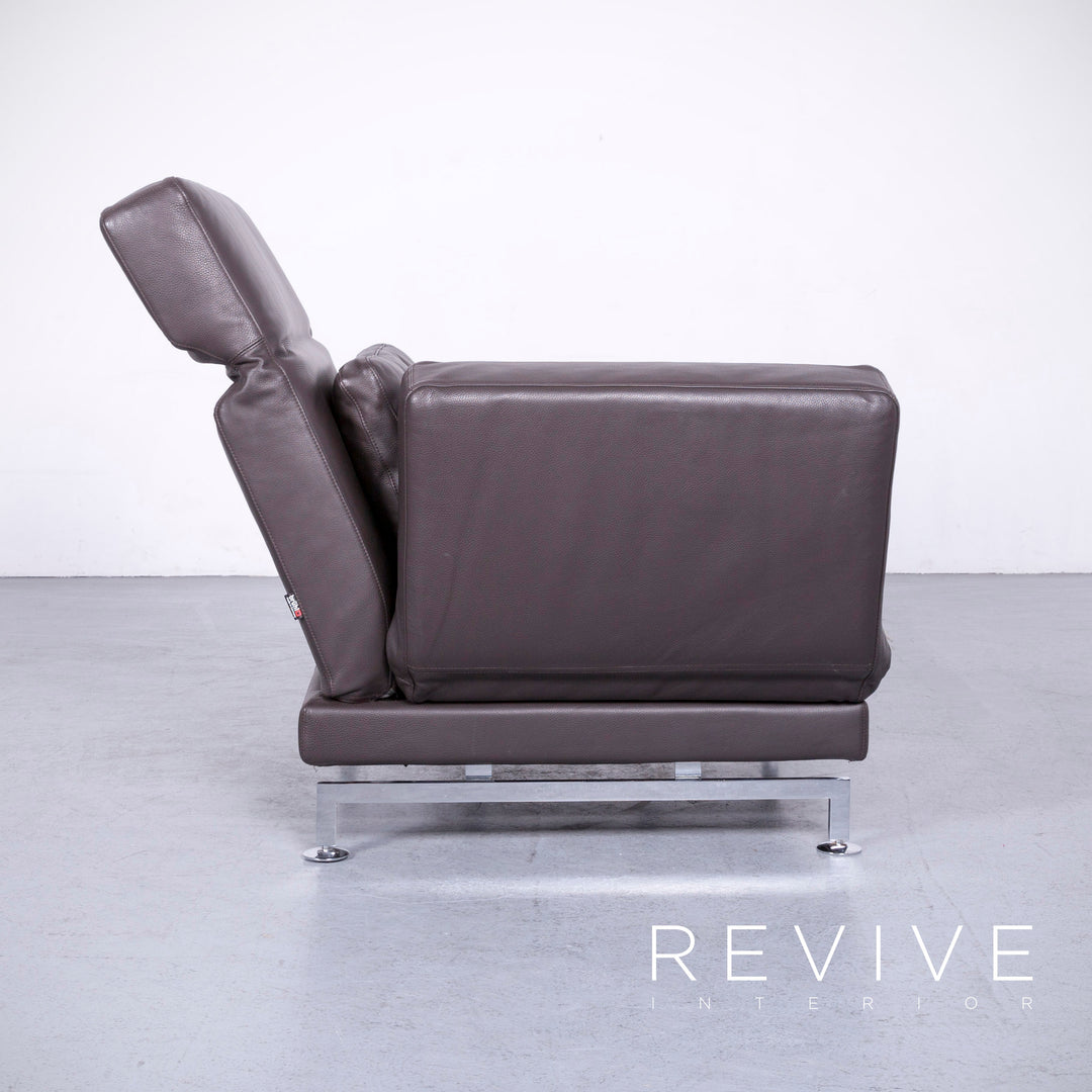 Brühl Moule Designer Leder Sessel Braun Echtleder Stuhl Liege #6554