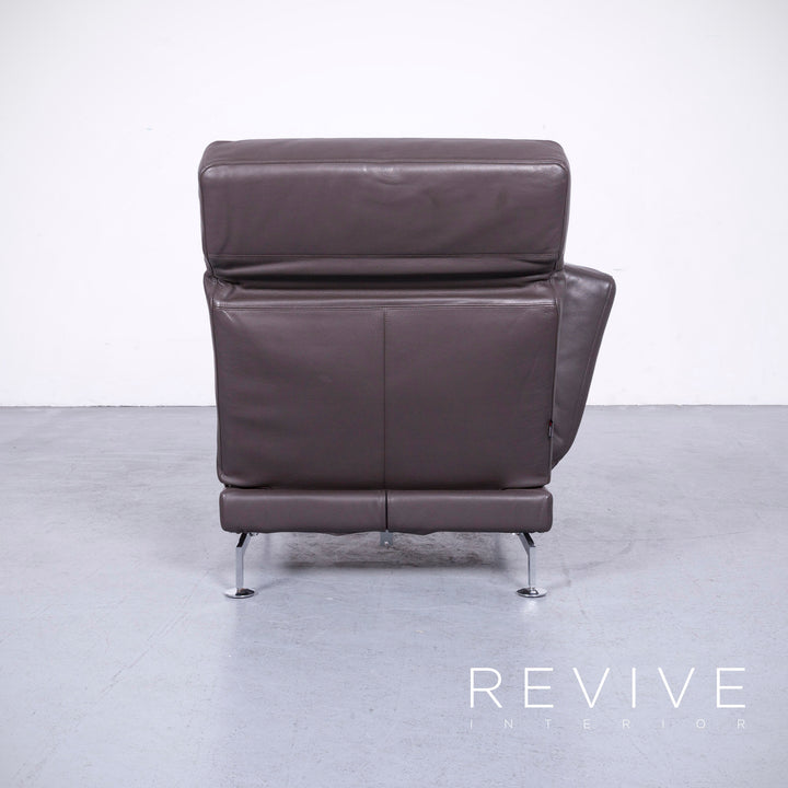 Brühl Moule Designer Leder Sessel Braun Echtleder Stuhl Liege #6554
