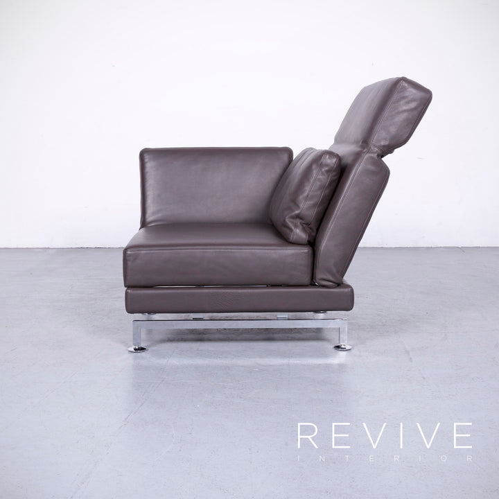 Brühl Moule Designer Leder Sessel Braun Echtleder Stuhl Liege #6554