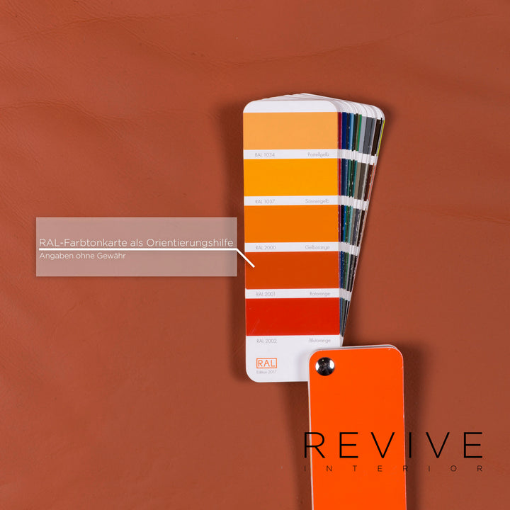 Brühl Moule Designer Sofa Garnitur Orange Ecksofa Hocker Funktion #8996