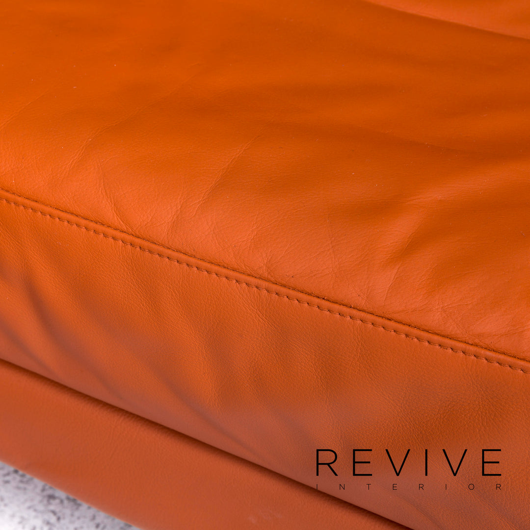 Brühl Moule Designer Sofa Garnitur Orange Ecksofa Hocker Funktion #8996
