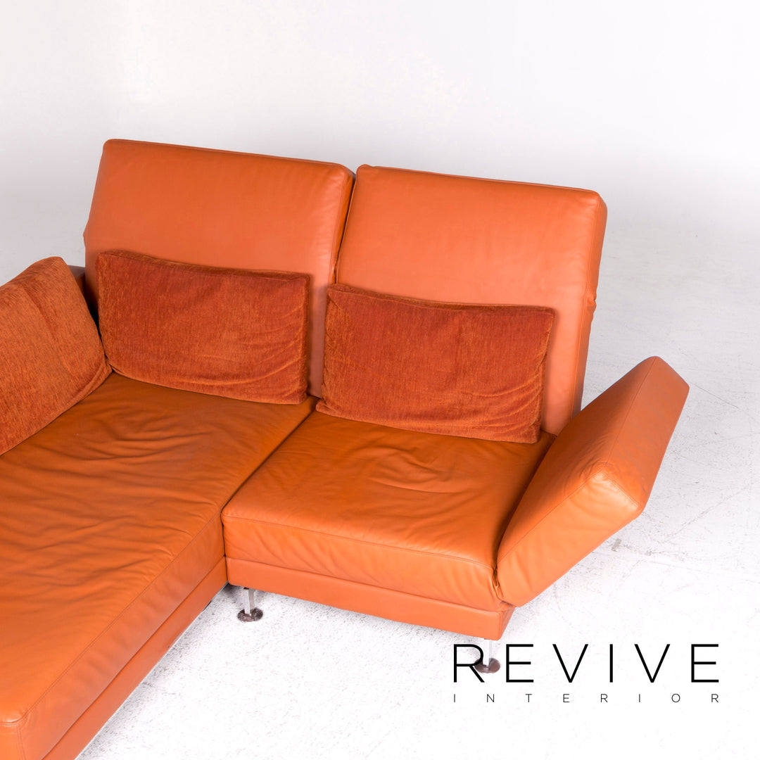 Brühl Moule Designer Sofa Garnitur Orange Ecksofa Hocker Funktion #8996