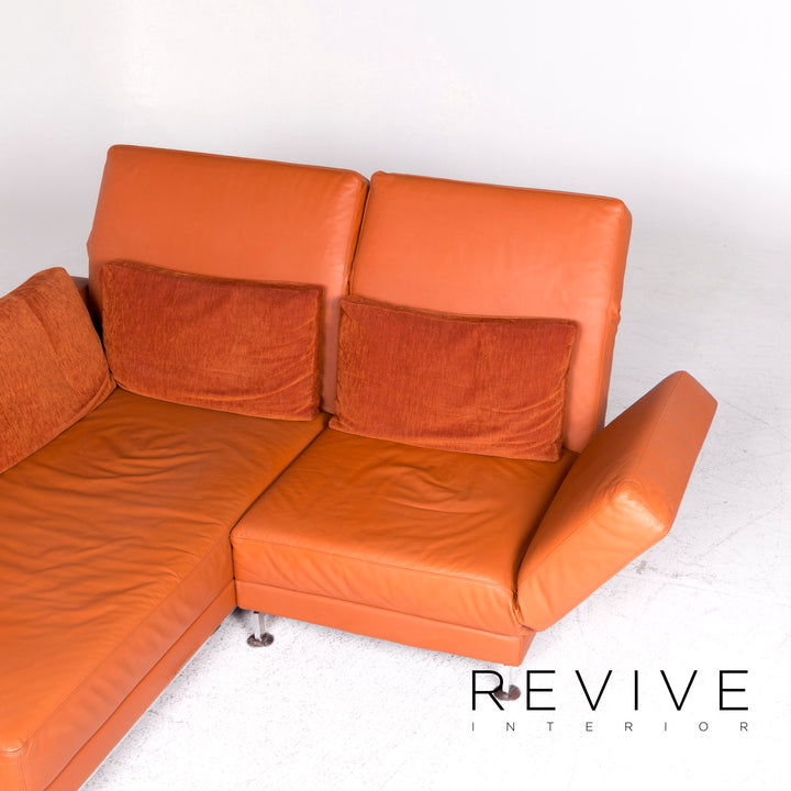 Brühl Moule Designer Sofa Garnitur Orange Ecksofa Hocker Funktion #8996