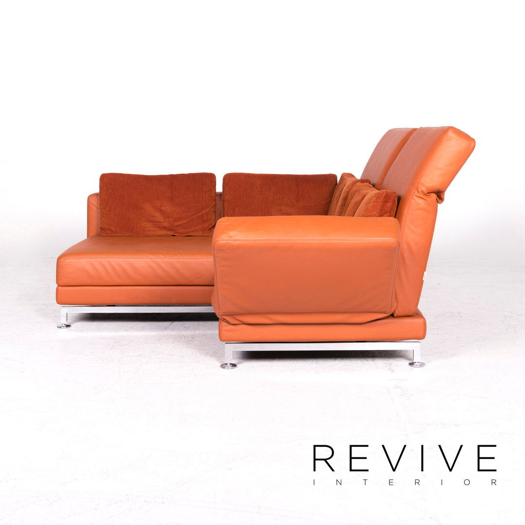 Brühl Moule Designer Sofa Garnitur Orange Ecksofa Hocker Funktion #8996