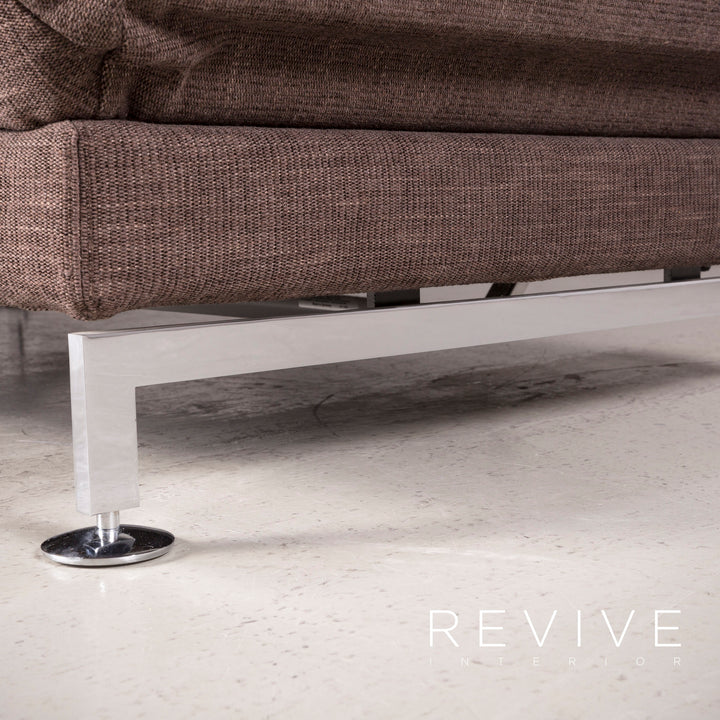 Brühl Moule Designer Stoff Ecksofa Braun Sofa Couch #7502