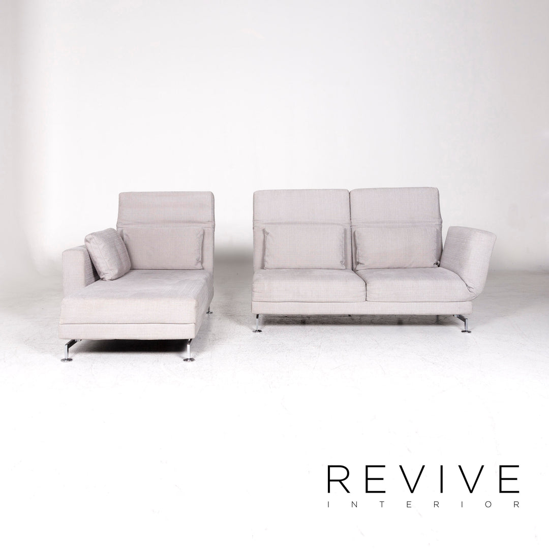 Brühl Moule Stoff Ecksofa Grau Couch #8370