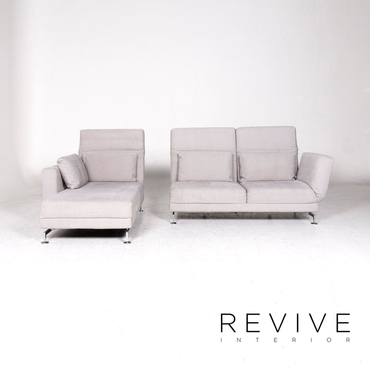 Brühl Moule Stoff Ecksofa Grau Couch #8370