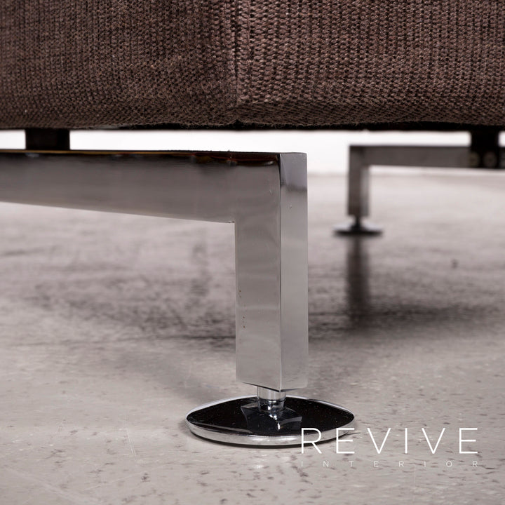 Brühl Moule Designer Stoff Hocker Braun #7503