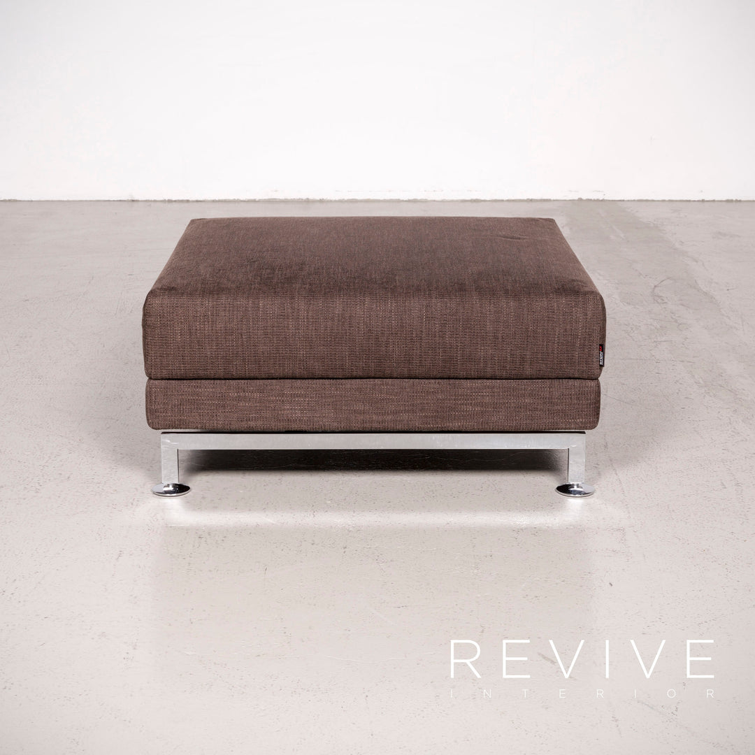 Brühl Moule Designer Stoff Hocker Braun #7503