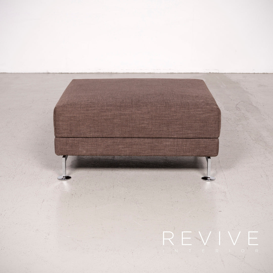 Brühl Moule Designer Stoff Hocker Braun #7503