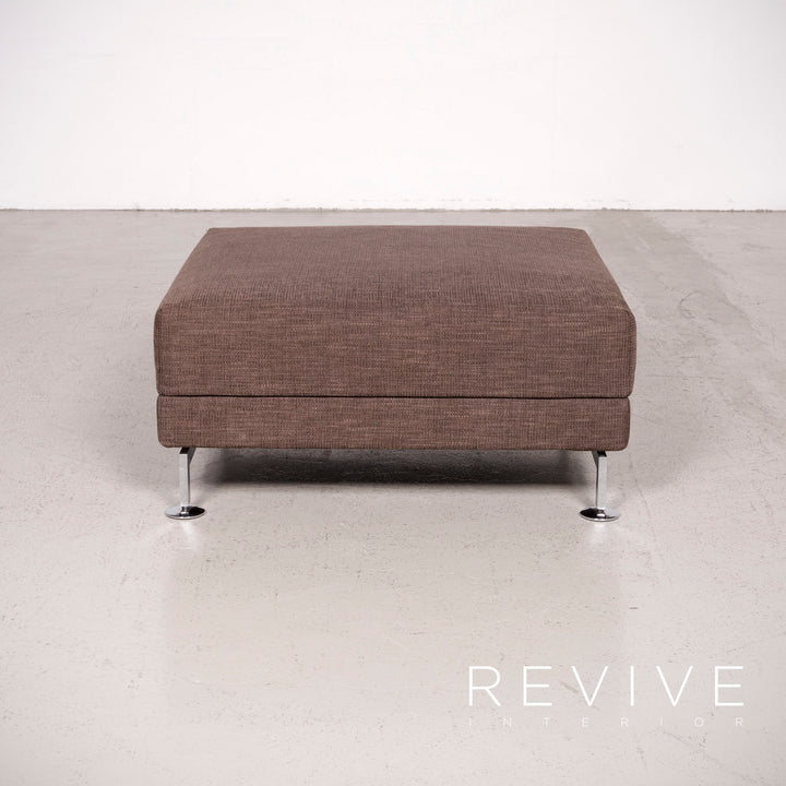 Brühl Moule Designer Stoff Hocker Braun #7503