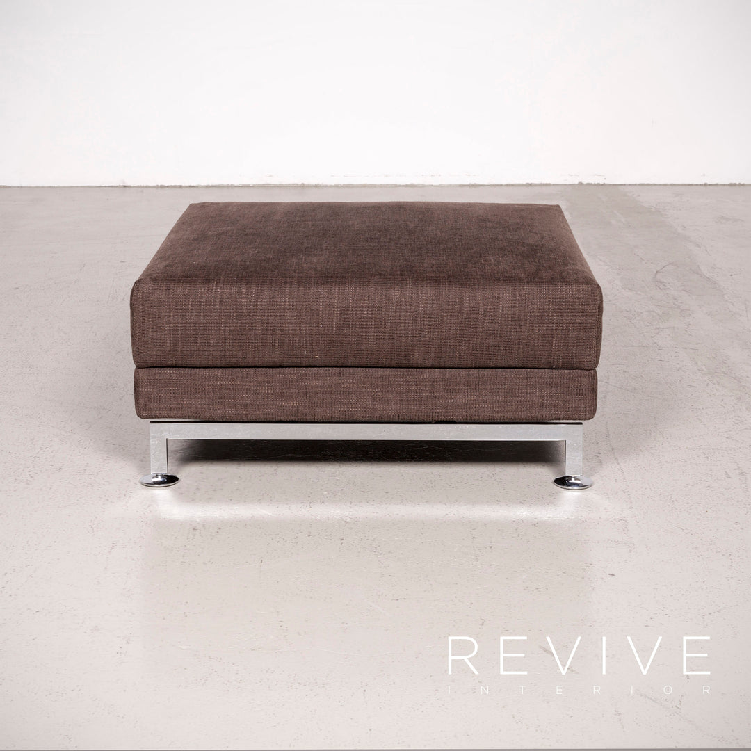 Brühl Moule Designer Stoff Hocker Braun #7503
