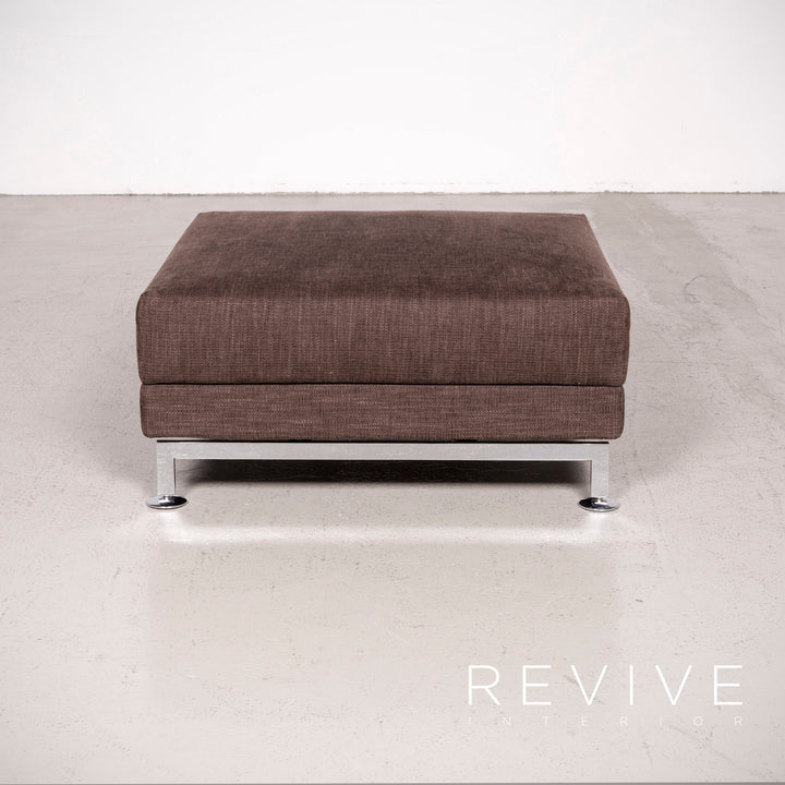 Brühl Moule Designer Stoff Hocker Braun #7503