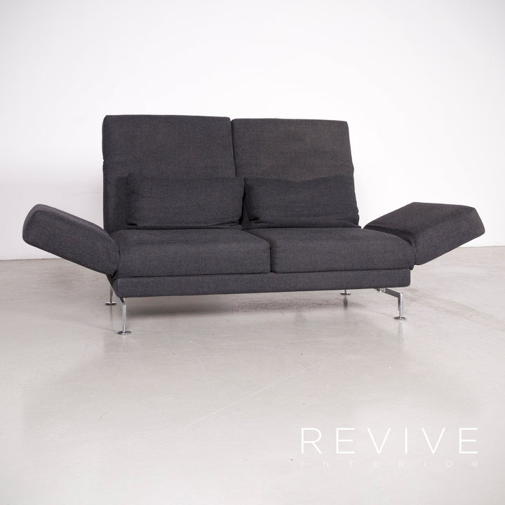 Brühl Moule Designer Stoff Sofa Grau Dreisitzer Couch Funktion #7353