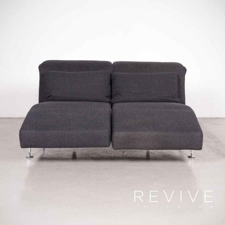 Brühl Moule Designer Stoff Sofa Grau Dreisitzer Couch Funktion #7353