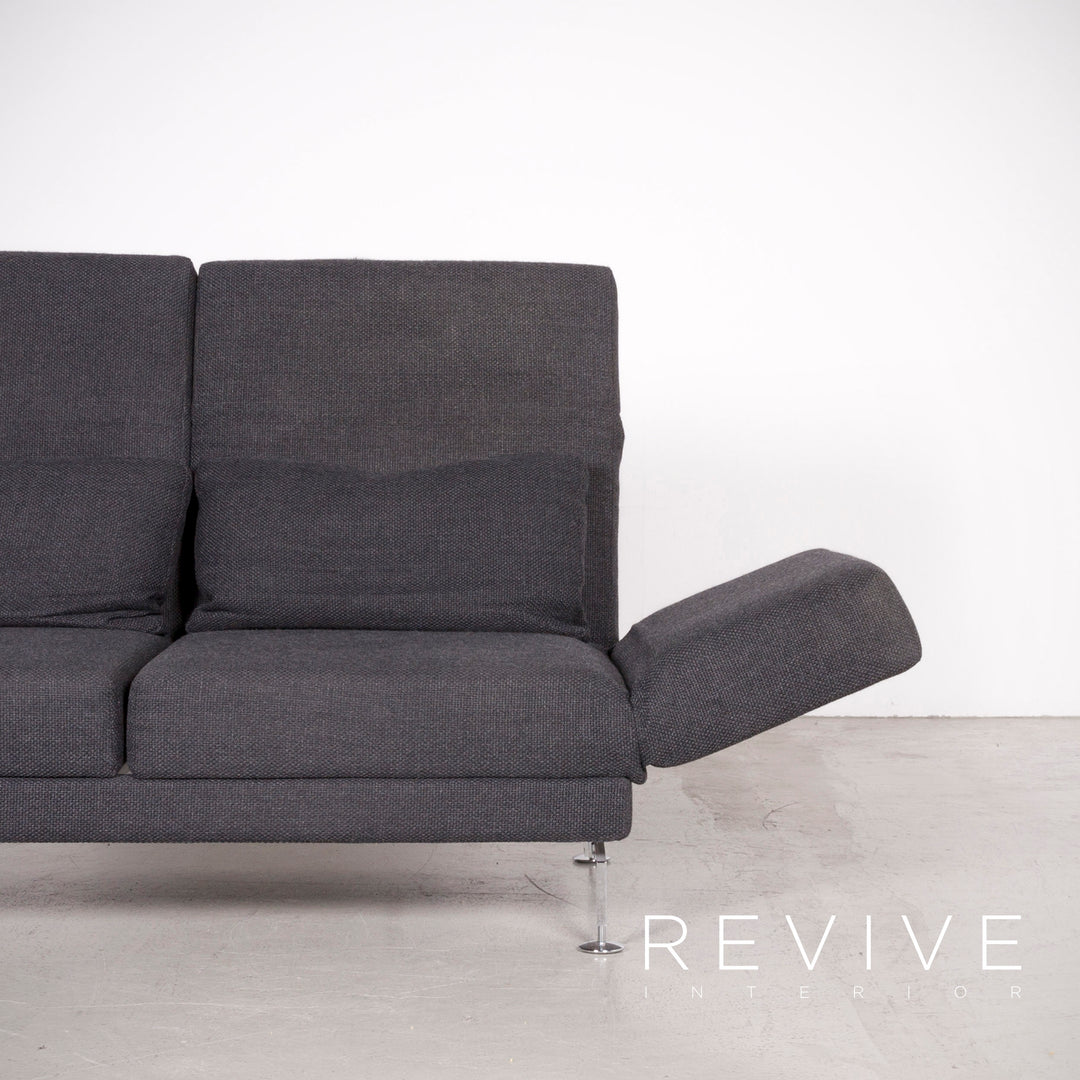 Brühl Moule Designer Stoff Sofa Grau Dreisitzer Couch Funktion #7353