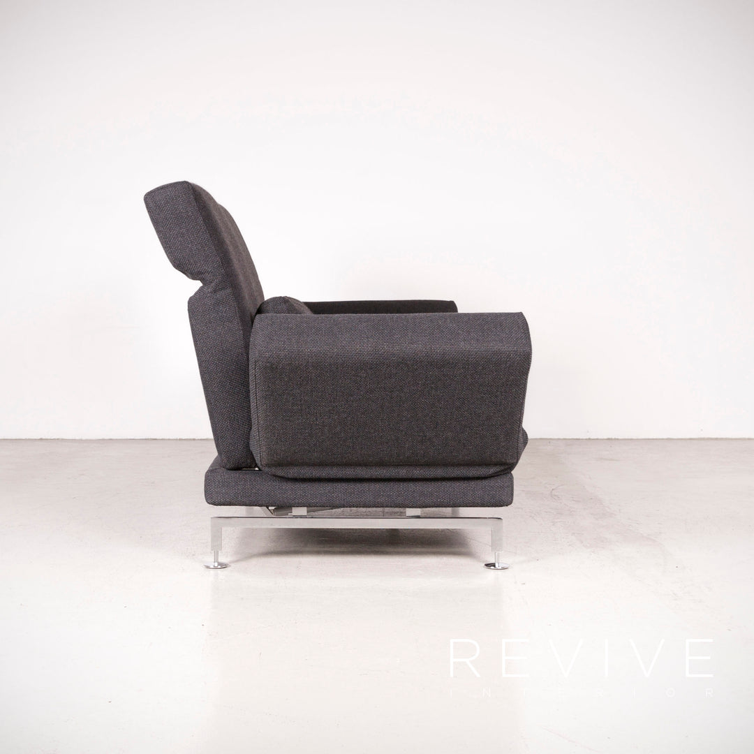 Brühl Moule Designer Stoff Sofa Grau Dreisitzer Couch Funktion #7353