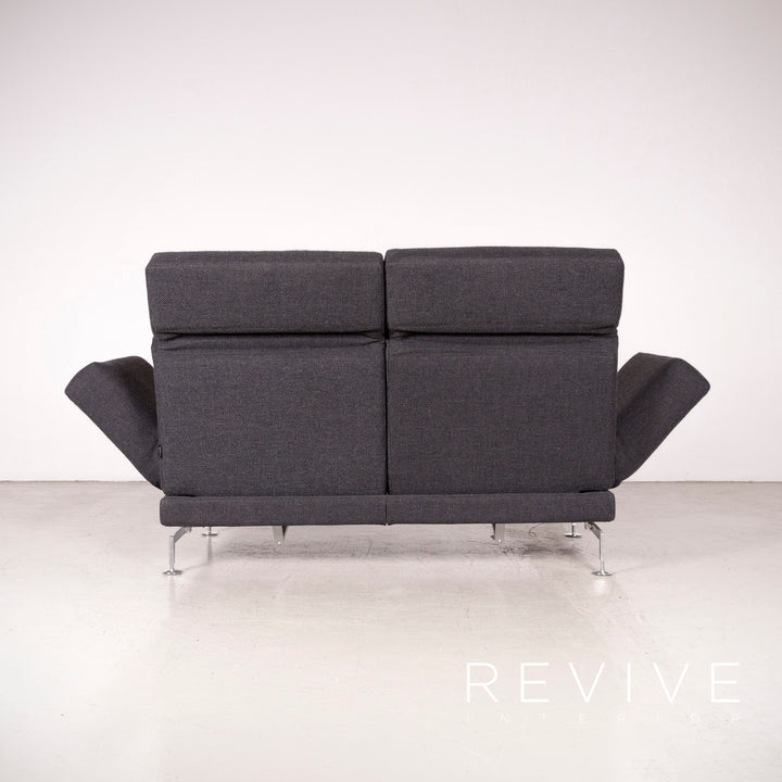 Brühl Moule Designer Stoff Sofa Grau Dreisitzer Couch Funktion #7353
