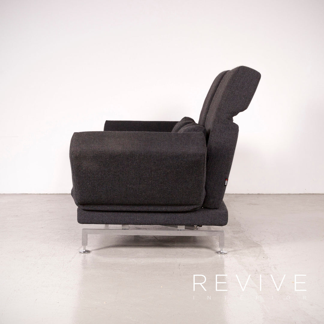 Brühl Moule Designer Stoff Sofa Grau Dreisitzer Couch Funktion #7353