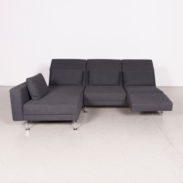 Brühl Moule Canapé design en tissu gris Canapé d'angle Chromé #7944