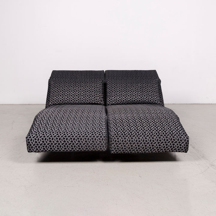 Brühl & Sippold Moule Designer Stoff Sofa Grau Zweisitzer Funktion Couch #7998