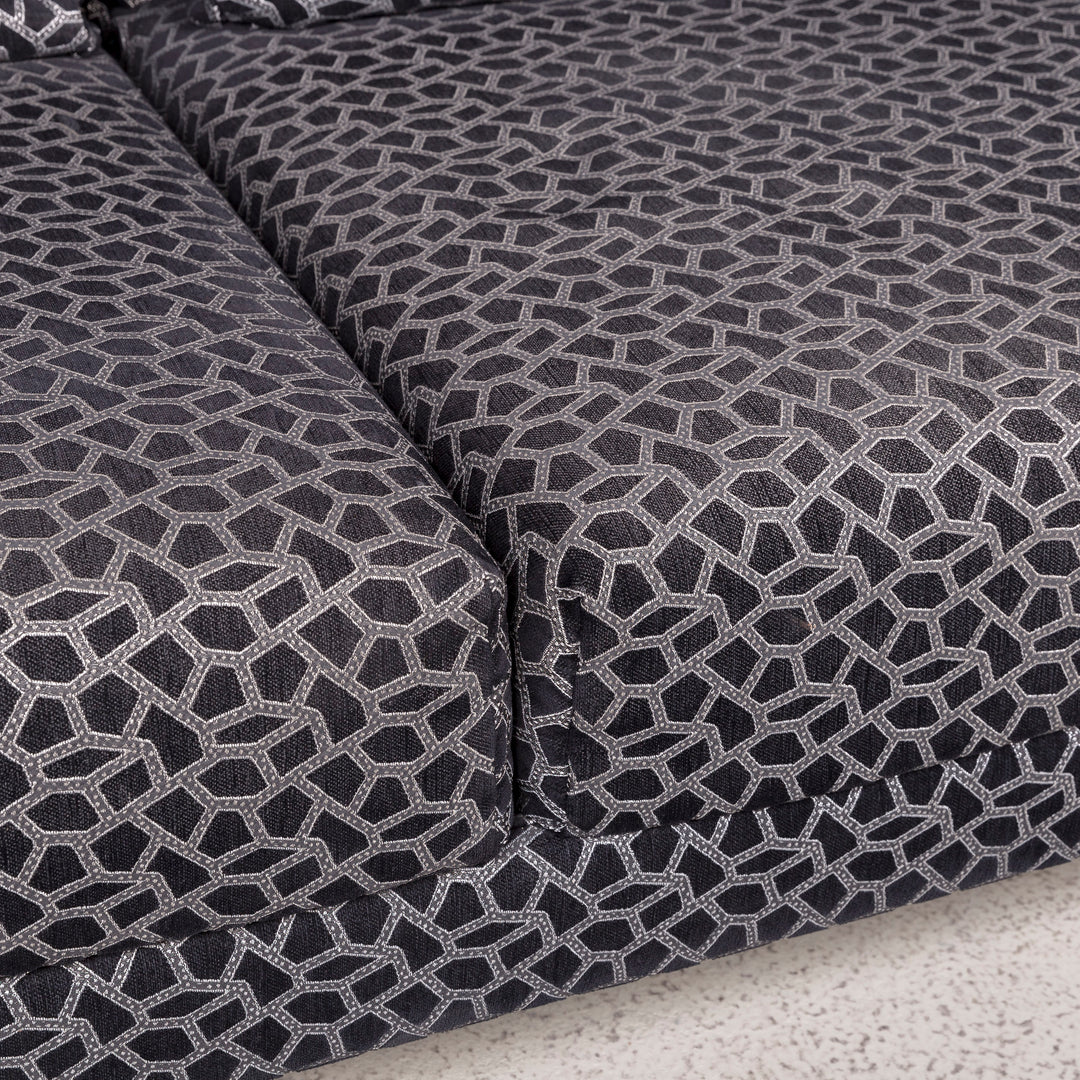 Brühl & Sippold Moule Designer Stoff Sofa Grau Zweisitzer Funktion Couch #7998