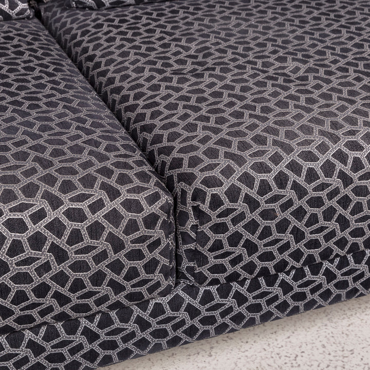 Brühl & Sippold Moule Designer Stoff Sofa Grau Zweisitzer Funktion Couch #7998